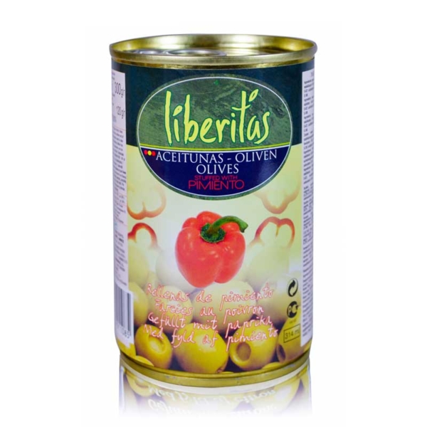 Oliven mit Paprikapaste von Liberitas 280g
